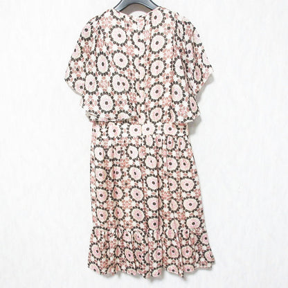 ケイトスペードニューヨーク Floral Mosaic Flutter Dres シルクワンピース