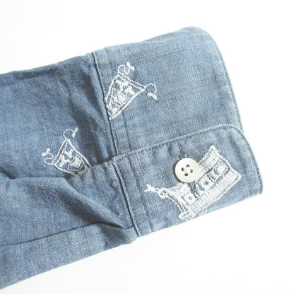 パパス ロゴエンブロイダリー 長袖シャツ