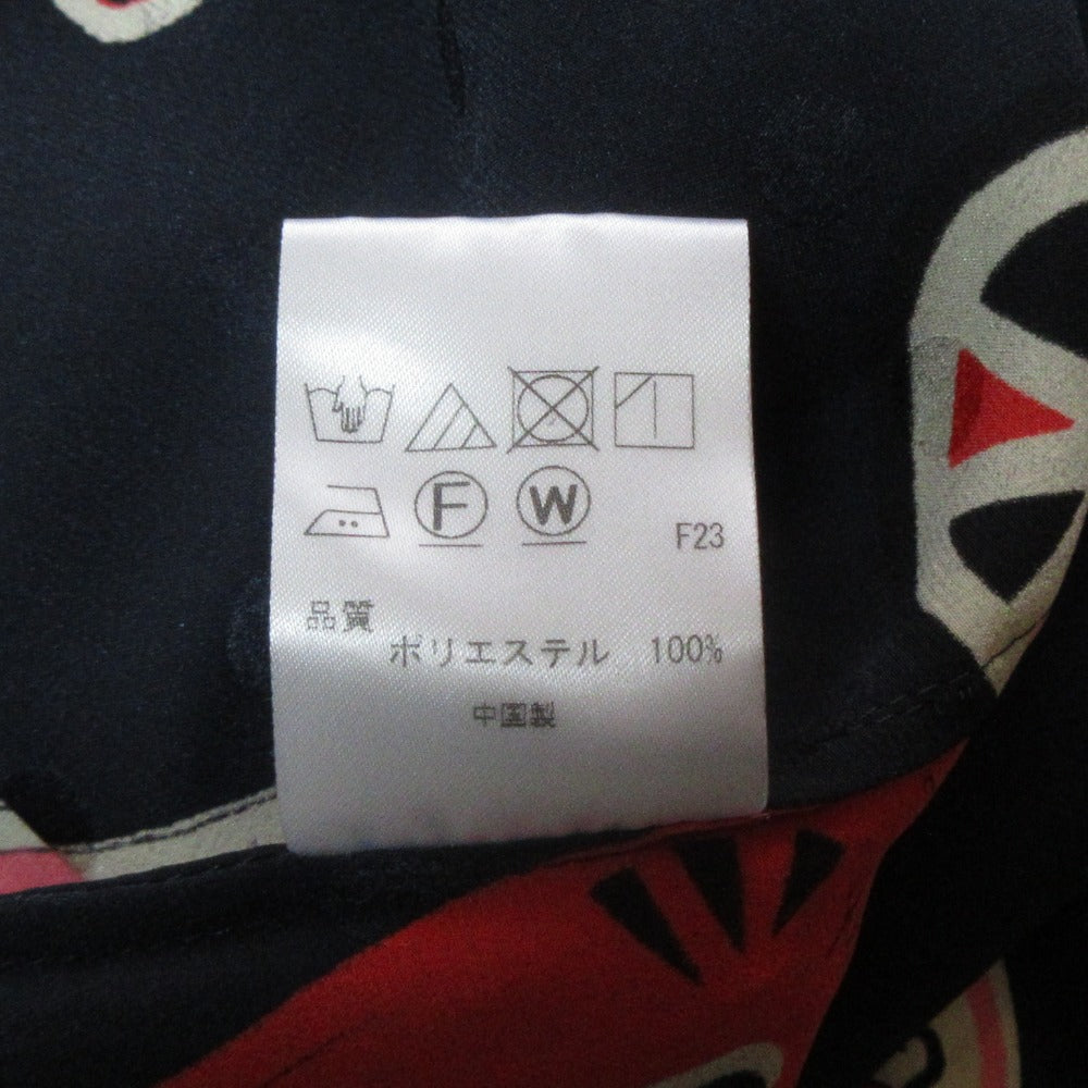 ピーエスポールスミス ドットプリント コットン ひざ丈シャツワンピース