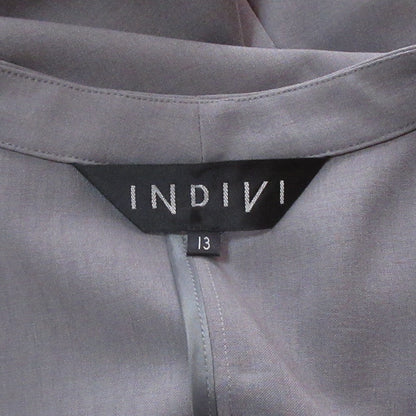 インディヴィ ノーカラージャケットスカートスーツ