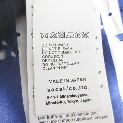 サカイ バンダナ柄バックフレアストライプカットソー