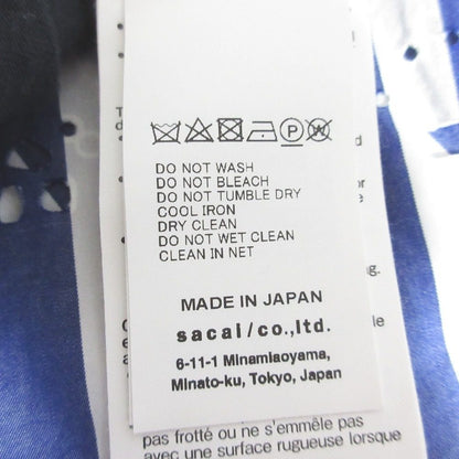 サカイ バンダナ柄バックフレアストライプカットソー