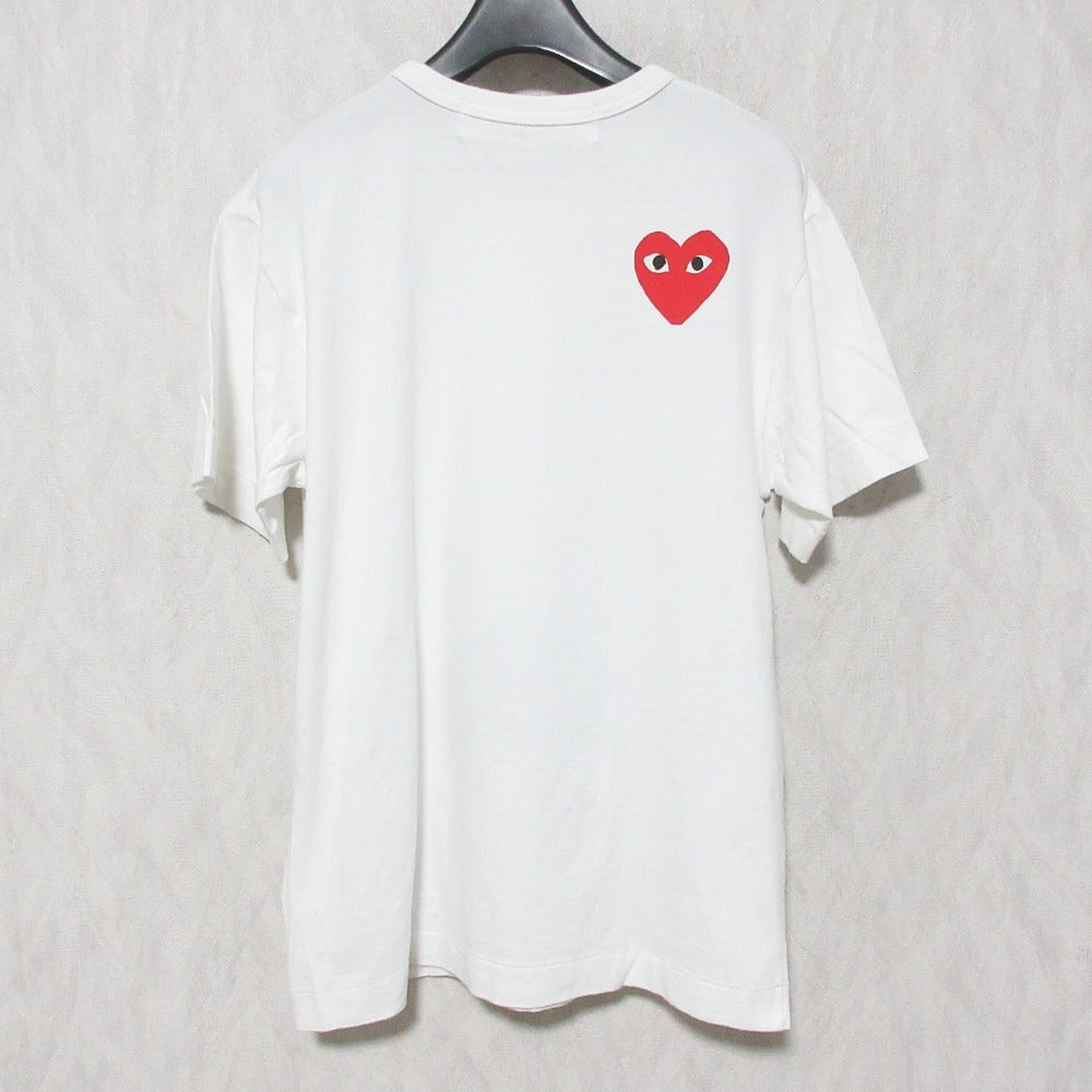 プレイコムデギャルソンザノースフェイスハートロゴコットンTシャツ