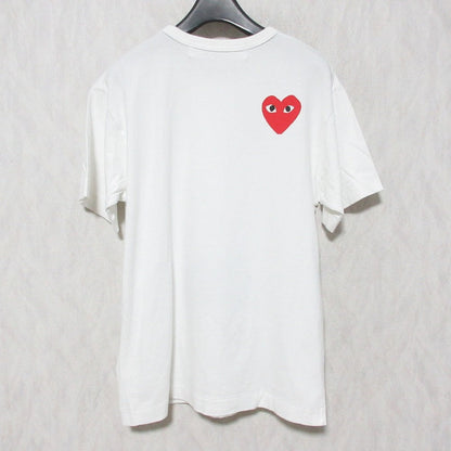 プレイコムデギャルソンザノースフェイスハートロゴコットンTシャツ