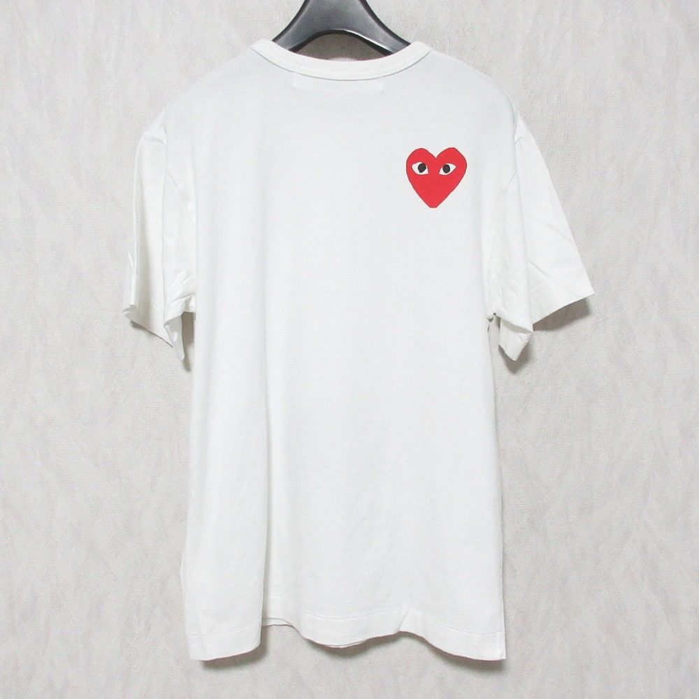 プレイコムデギャルソンザノースフェイスハートロゴコットンTシャツ