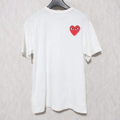 プレイコムデギャルソンザノースフェイスハートロゴコットンTシャツ