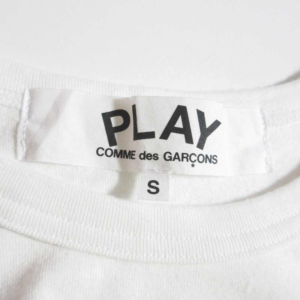 プレイコムデギャルソンザノースフェイスハートロゴコットンTシャツ