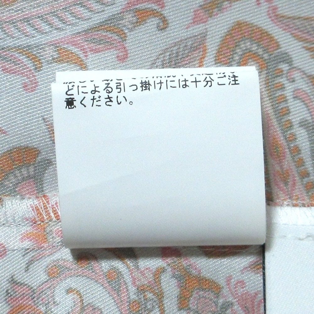 アナイ ペイズリースカーフプリント シルクブラウス