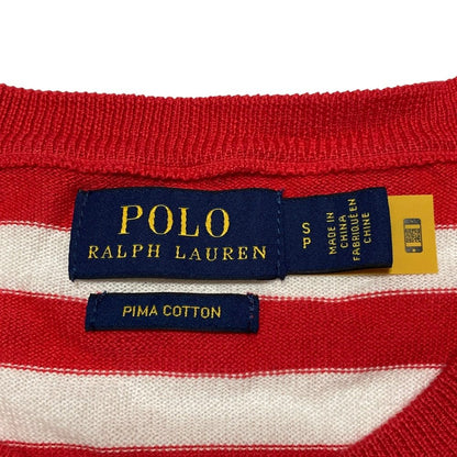 ポロラルフローレン PIMA COTTONボーダーニットカーディガン