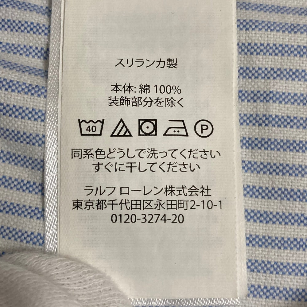 ラルフローレン スリムフィットストライプ長袖シャツ