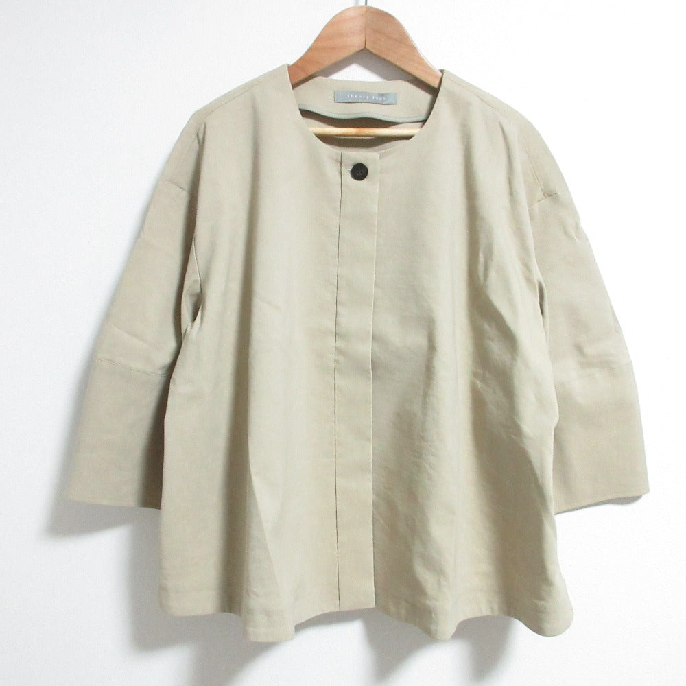 セオリーリュクス LUSH LINEN ノーカラージャケット