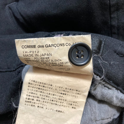 ブラックコムデギャルソン ポリ縮絨サルエルパンツ