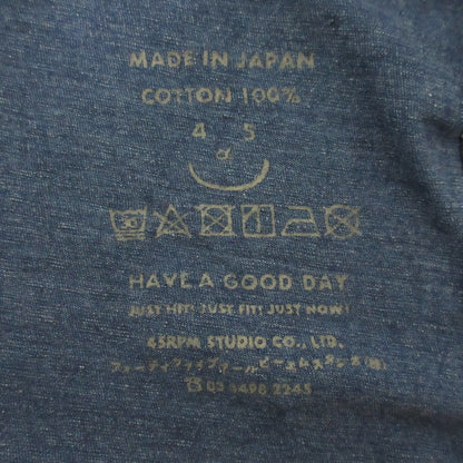 フォーティファイブアール SEA INDIGO Tシャツ