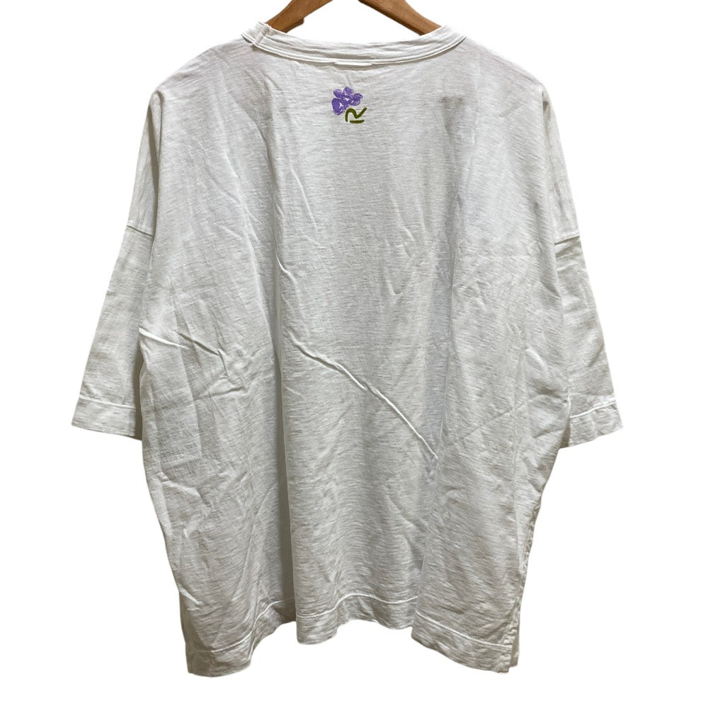 フォーティファイブアール レイレイプリントコットンTシャツ