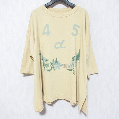 フォーティファイブアール フラワープリントオーバーサイズTシャツ