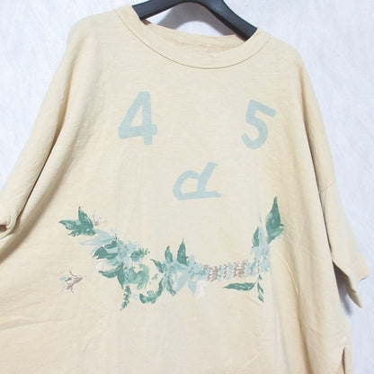 フォーティファイブアール フラワープリントオーバーサイズTシャツ