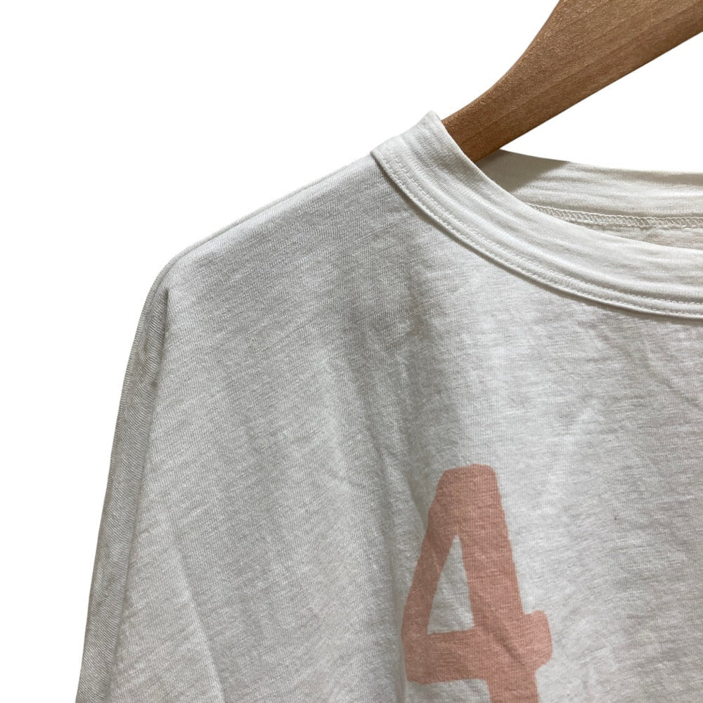 フォーティファイブアール プリントコットンオーバーサイズTシャツ