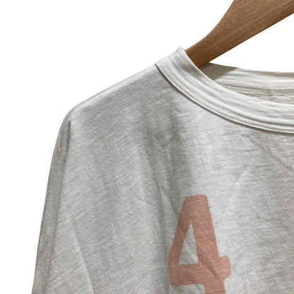 フォーティファイブアール プリントコットンオーバーサイズTシャツ