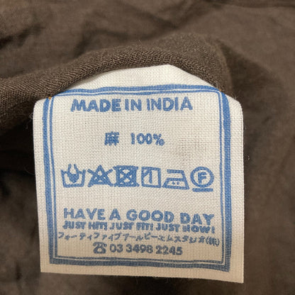 フォーティファイブアール インドリネンシャンブレーシャツ