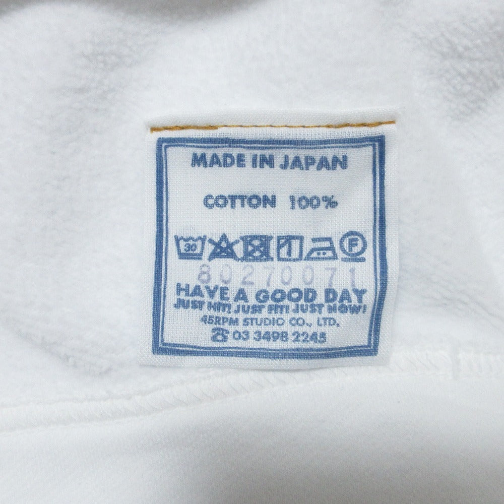 フォーティファイブアールピーエム ケーブル裏毛908ショートスウェット