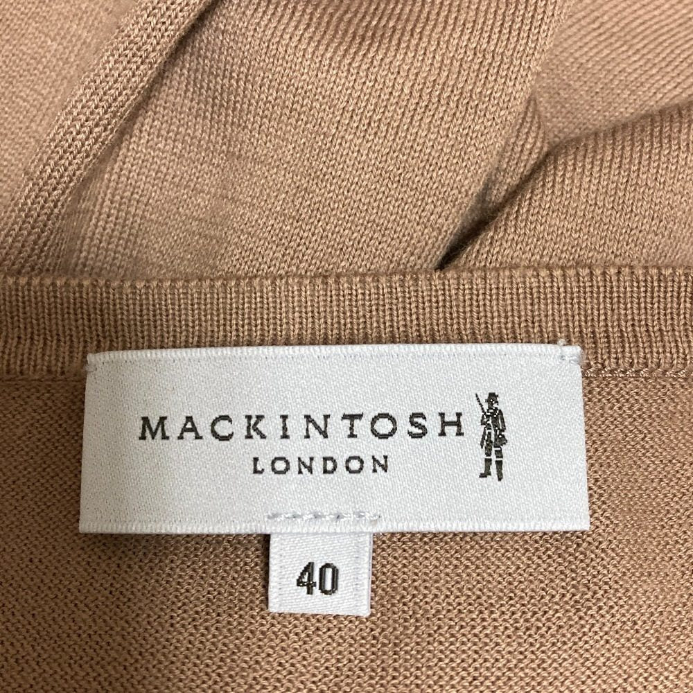 マッキントッシュロンドン ウールブレンドクルーネックカーディガン