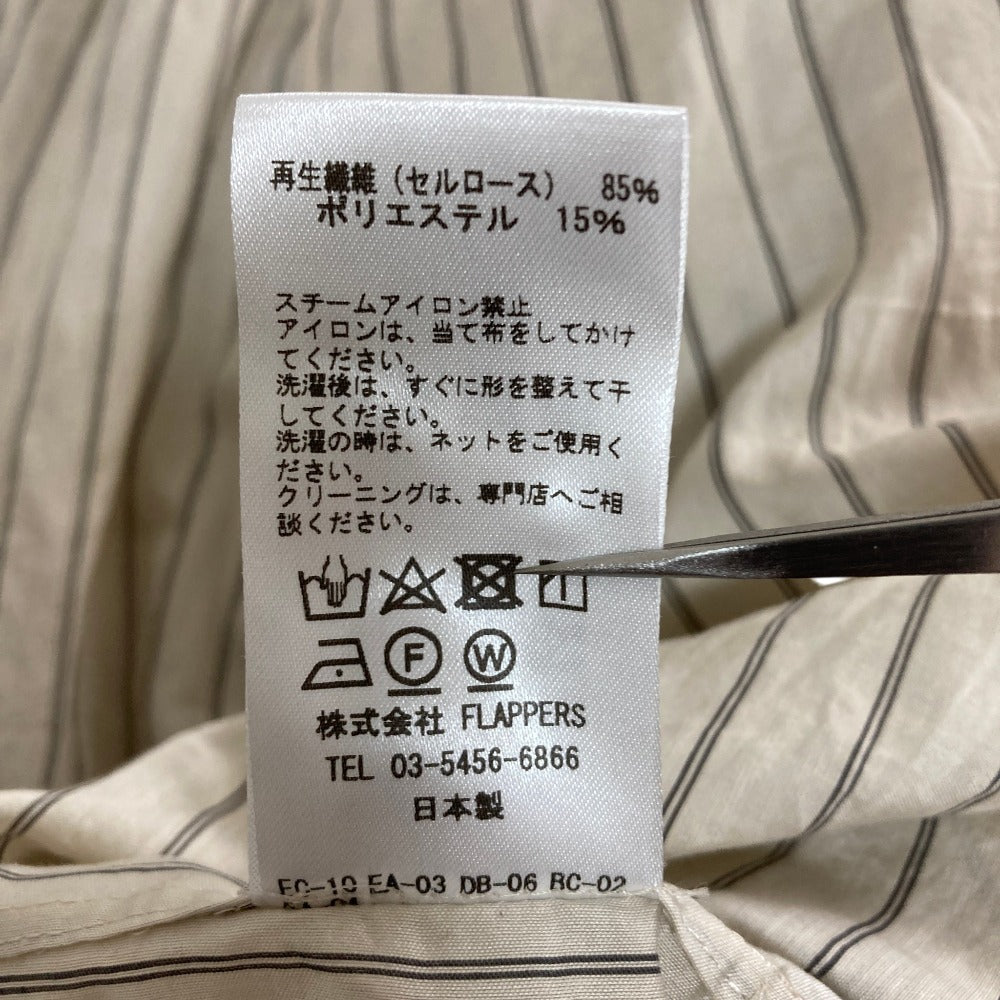 ティッカ ストライプロングシャツワンピース