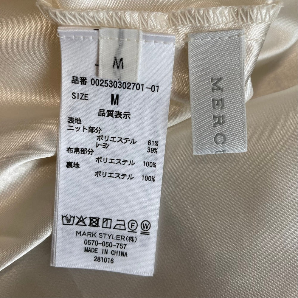 マーキュリーデュオ フラワードッキングノースリーブワンピース