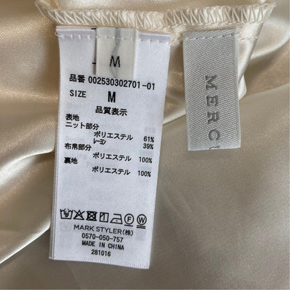 マーキュリーデュオ フラワードッキングノースリーブワンピース