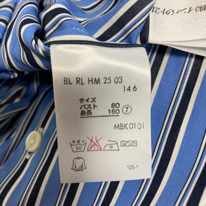 ラルフローレン ストライプボウタイブラウス