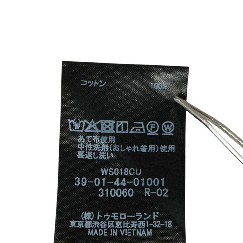 キャバン コットンサテンモールスキンタックブラウス
