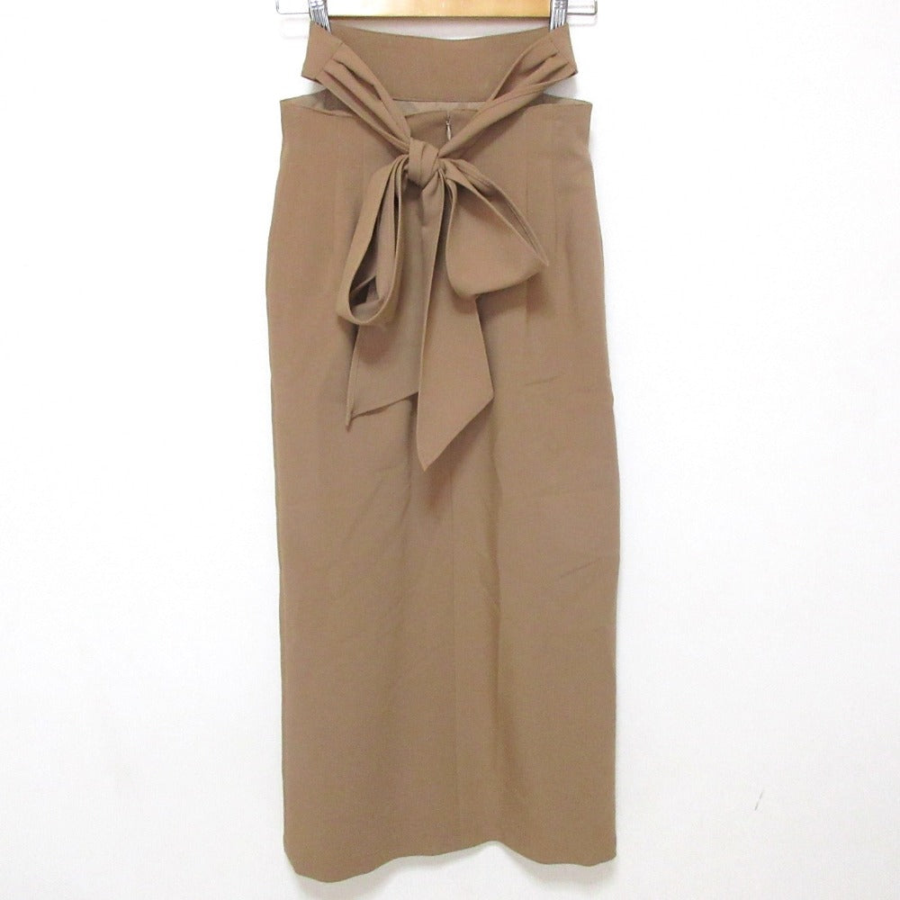 クラネ SIDE CUT RIBBON ロングスカート