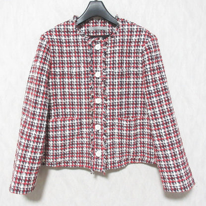 セオリーリュクス GARNET TWEED ノーカラーツイードジャケット