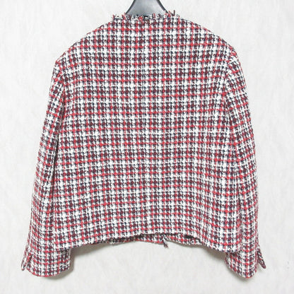セオリーリュクス GARNET TWEED ノーカラーツイードジャケット