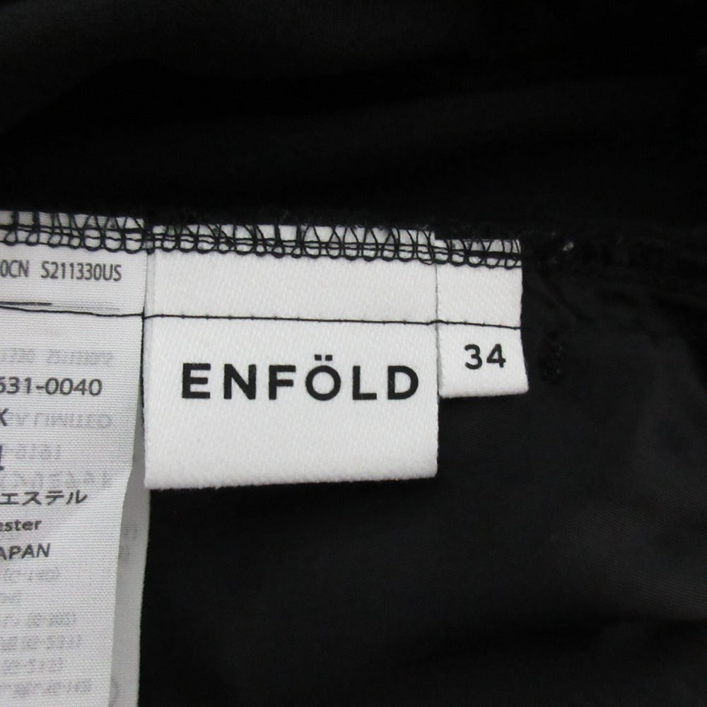 エンフォルド RELAX ELASTIC WIDE TROUSERS ジョーゼットワイドパンツ