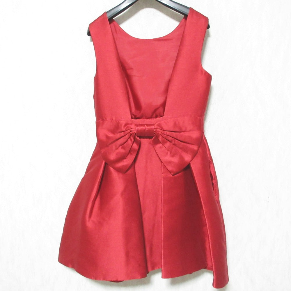 ケイトスペードニューヨーク Backless Bow Mini Dress シルクブレンドワンピース