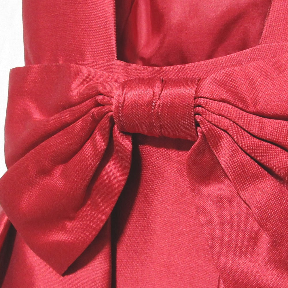 ケイトスペードニューヨーク Backless Bow Mini Dress シルクブレンドワンピース