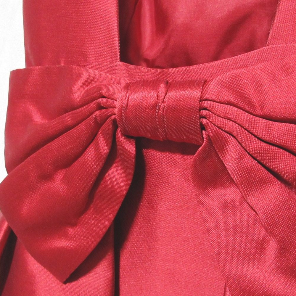 ケイトスペードニューヨーク Backless Bow Mini Dress シルクブレンドワンピース