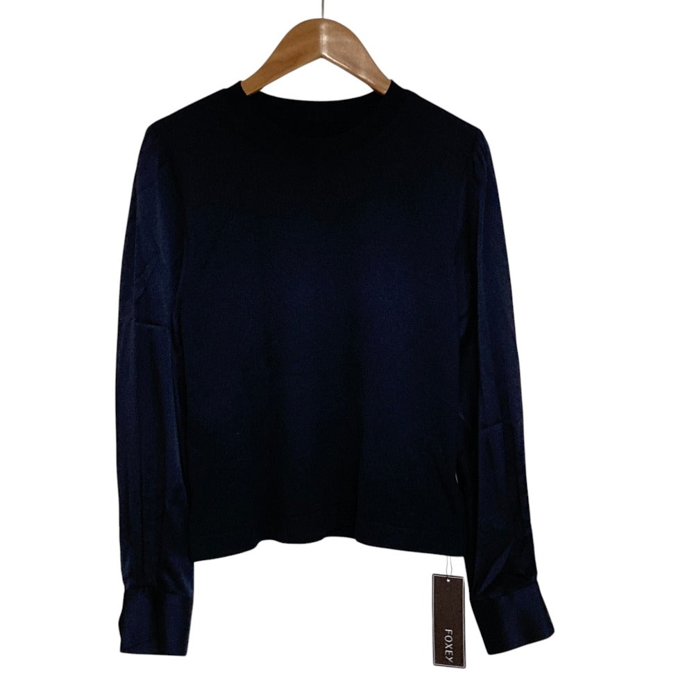 フォクシー Knit Top Cristalle ウールニットトップス