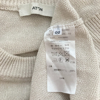 エイトン HEMP KNIT CREWNECK セーター