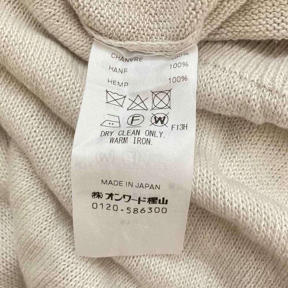エイトン HEMP KNIT CREWNECK セーター