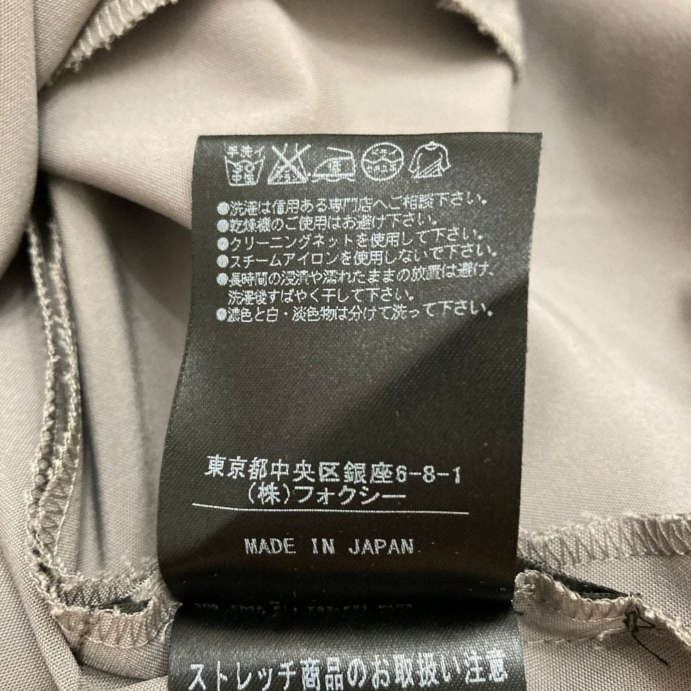 フォクシー ノースリーブプリーツワンピース