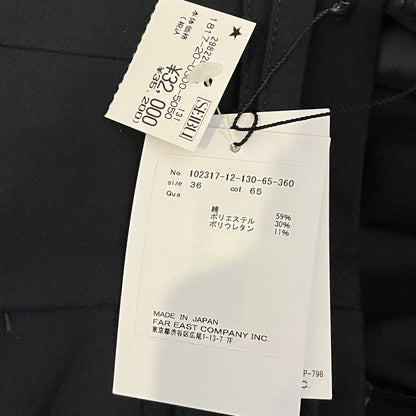 アナイ ハイウエストストレッチワイドパンツ