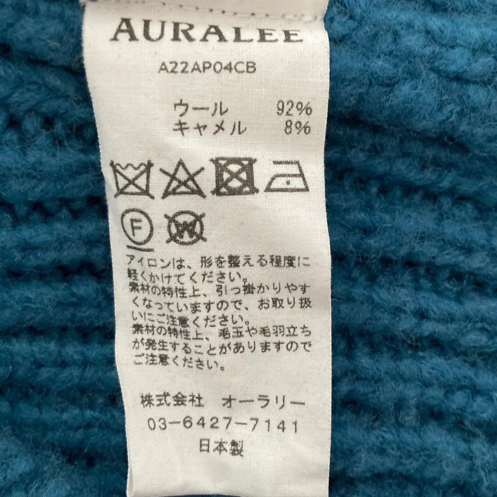 オーラリー WOOL BABY CAMEL BRUSHED YARN ニットキャミソール