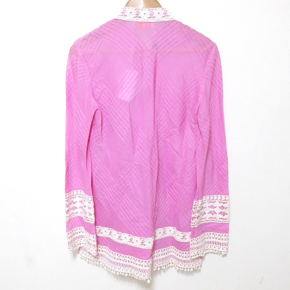 トリーバーチ RACHEL TUNIC レースコンビ コットンシャツ