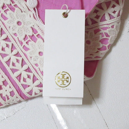 トリーバーチ RACHEL TUNIC レースコンビ コットンシャツ