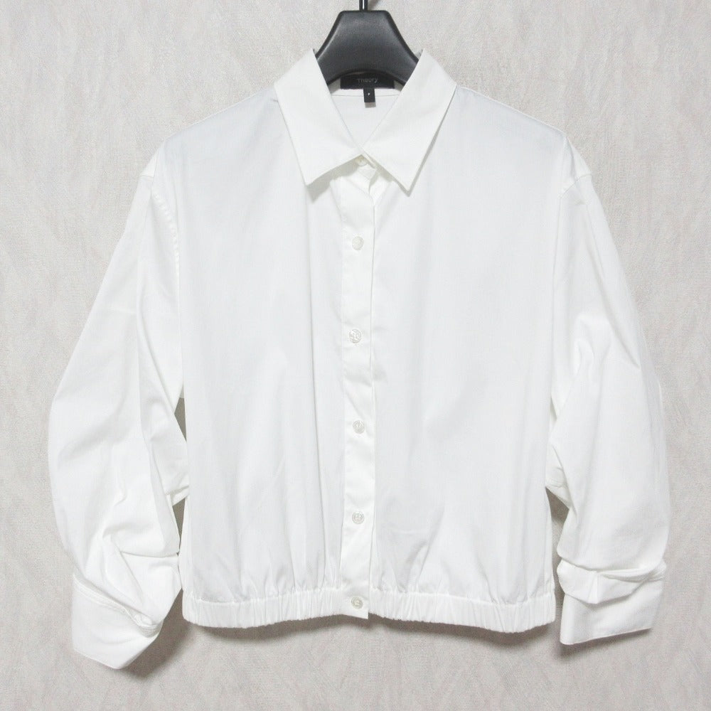 セオリー COTTON SHIRTING FIXED SLV CRP SH コットンクロップドシャツ