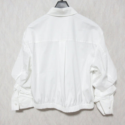 セオリー COTTON SHIRTING FIXED SLV CRP SH コットンクロップドシャツ