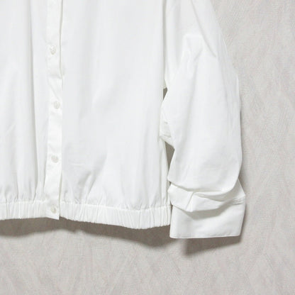 セオリー COTTON SHIRTING FIXED SLV CRP SH コットンクロップドシャツ