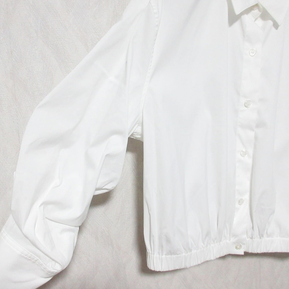 セオリー COTTON SHIRTING FIXED SLV CRP SH コットンクロップドシャツ