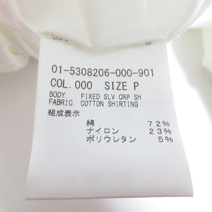 セオリー COTTON SHIRTING FIXED SLV CRP SH コットンクロップドシャツ